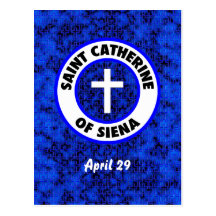 Santo Catherine de Siena Postal