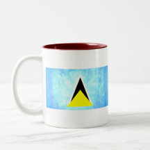 Santo colorido LucianFlag del contraste Tazas De Café