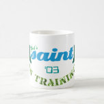 Santo en la taza del entrenamiento (azul)