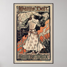 Santo Jeanne D'Arc, Sarah Bernhardt, 1899 Impresiones