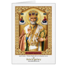 Santo Nicholas - tarjeta de felicitación