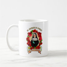 Santo patrón de la taza del icono que cultiva un h