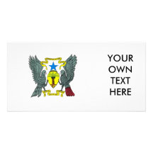 Santo Tomé y escudo de armas de Príncipe Tarjetas Fotograficas Personalizadas