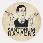 Santorum sucede pegatina