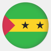 Sao Tome and Principe redondo Etiqueta Redonda