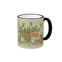 Sapo y Toadstools Tazas De Café