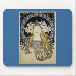 Sarah Bernhardt de Alfonso Mucha Tapetes De Ratones