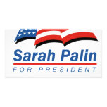 Sarah Palin para el presidente Tarjetas Fotograficas Personalizadas