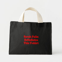 Sarah Palin Refudiates esta camiseta bolsas