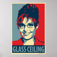 Sarah Palin - techo de cristal: Poster de OHP
