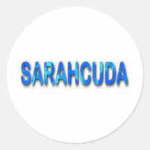 Sarahcuda, camisetas de Sarah Palin Pegatinas Redondas