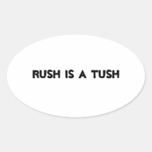 SARCASMO del limbaugh de la precipitación Calcomanías Ovaladas Personalizadas
