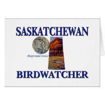 Saskatchewan Birdwatcher Tarjetón