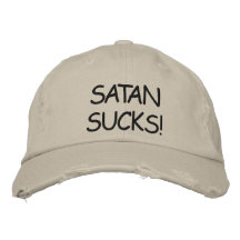¡SATAN CHUPA! GORRA DE BÉISBOL