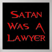 Satan era abogado posters
