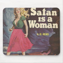 ¡satan es una mujer! tapete de ratón
