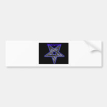Satanist orgulloso etiqueta de parachoque
