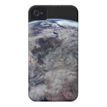 SATÉLITE DEL ESPACIO EXTERIOR DEL PLANETA DEL GLOB Case-Mate iPhone 4 PROTECTORES