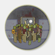 Sátira del subterráneo del metro del zombi del LA Imán