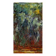Sauce que llora: Giverny - Claude Monet Plantillas De Tarjeta De Negocio