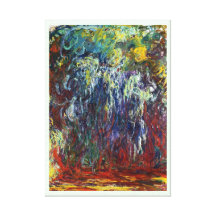 Sauce que llora, pintura de Giverny Claude Monet Lona Envuelta Para Galerías