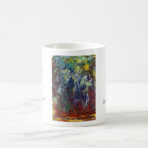 Sauce que llora, pintura de Giverny Claude Monet Tazas De Café