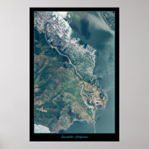 Sausalito, poster del satélite de California