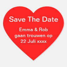 Save the Date sticker