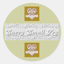 SavvySmallFry.com Pegatina