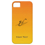 Saxofón amarillo-naranja iPhone 5 cárcasa
