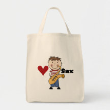 Saxofón - camisetas y regalos masculinos bolsa