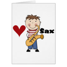 Saxofón - camisetas y regalos masculinos felicitaciones