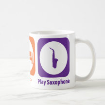 Saxofón de Eat Sleep Play Taza