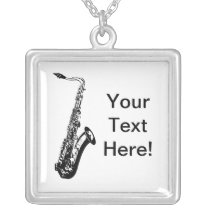 Saxofón personalizado collares