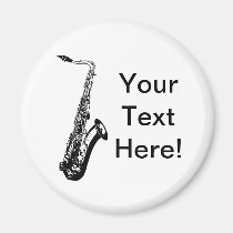 Saxofón personalizado imanes