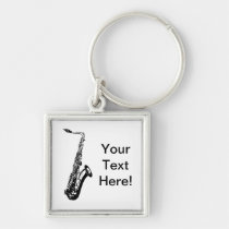 Saxofón personalizado llaveros
