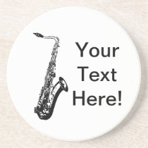 Saxofón personalizado posavasos