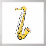 Saxofón Posters
