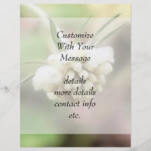 Scabiosa poner crema flyer personalizado