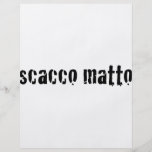 scacco matto flyer a todo color