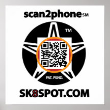 scan2phone: SK8SPOT.COM Posters