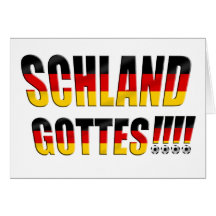 Schland Gottes - Fussball Deutschland Felicitacion