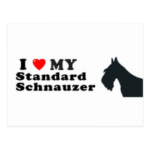 Schnauzer estándar postales