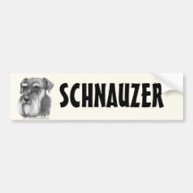 Schnauzer Pegatina De Parachoque
