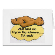 Schwerer de la etiqueta del zu de von Tag del wird Tarjeta