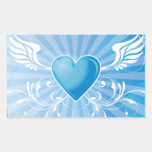 Schwingen Herz Sticker
