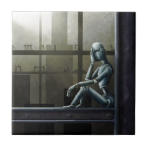 scifi enterado del robot del uno mismo tejas  ceramicas