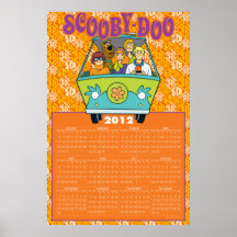Scooby-Doo el calendario de la máquina 2012 del mi Impresiones