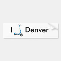 Scoot Denver Etiqueta De Parachoque