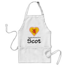 Scot feliz casado delantales